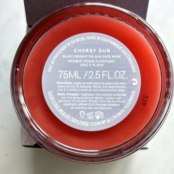 🌺Fenty Skin Cherry Dub Blah to Bright AHA Mask with Salicylic Acid + Vitamin C - Picture 5 of 5